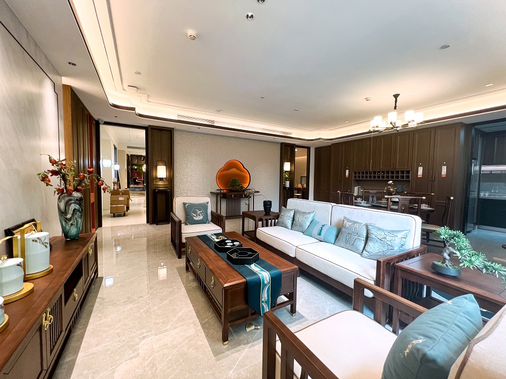 中庭裝飾-新中式樣板間展廳 中庭裝飾-新中式樣板間展廳