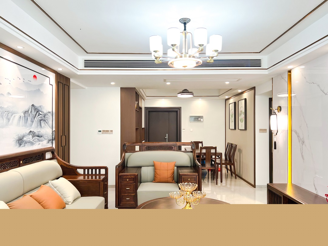 建政路小區123㎡新中式風格