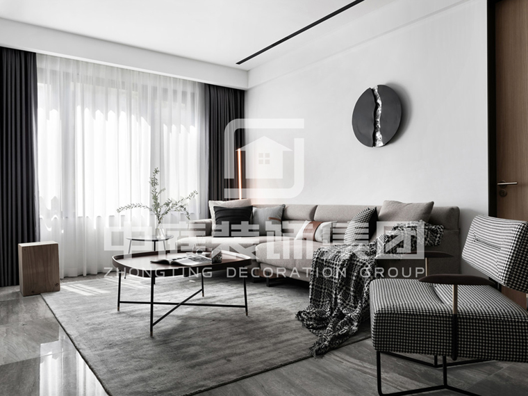 天池山&middot;中脊130平現代風格案例